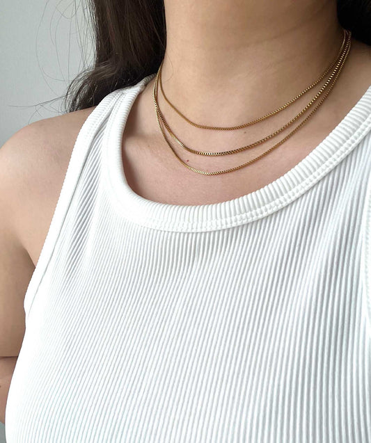 3 Layers Link Chain Necklace