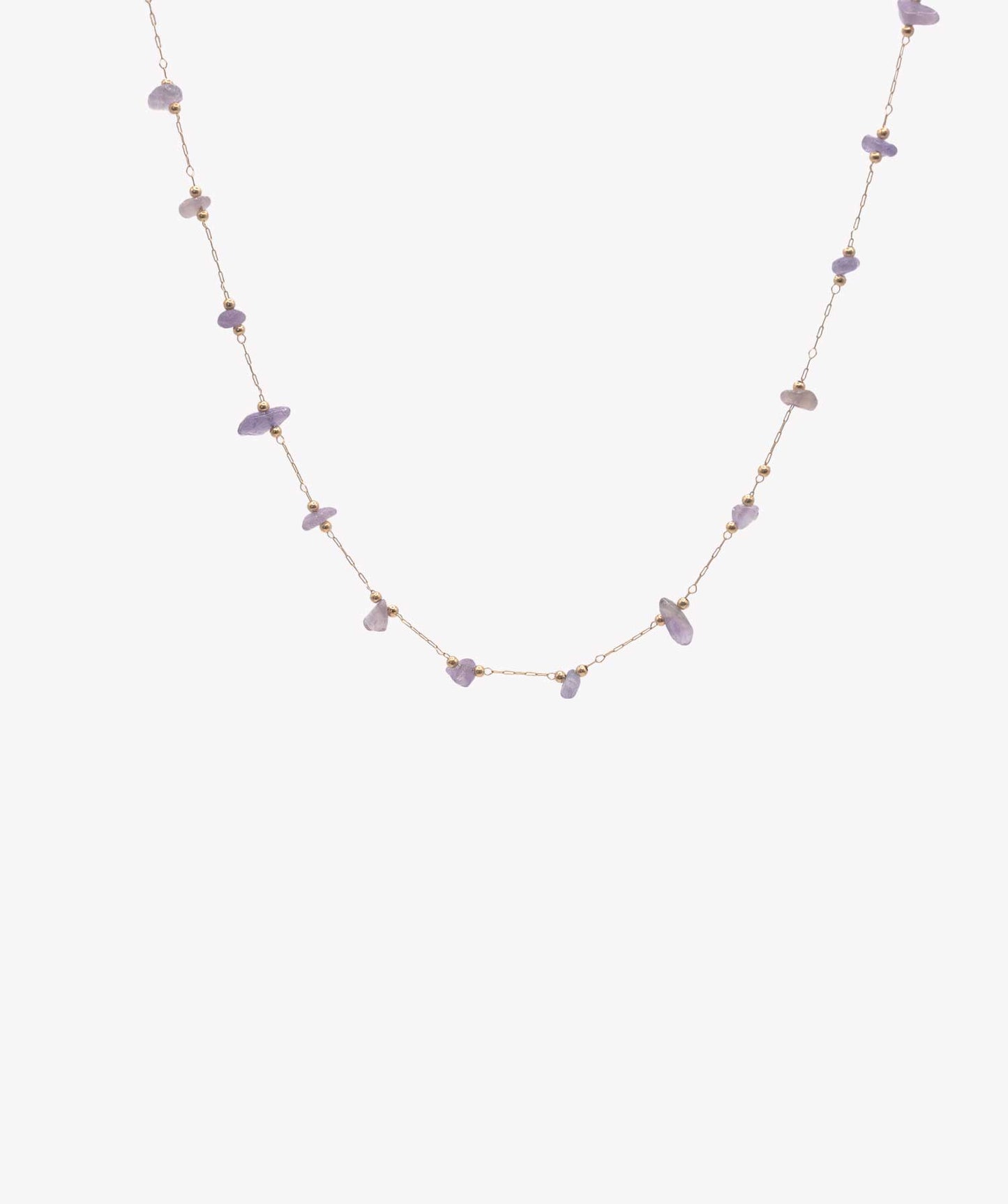 Irregular Natural Amethyst Necklace